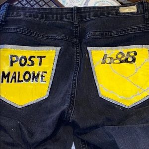 Post Malone Painted Jeans